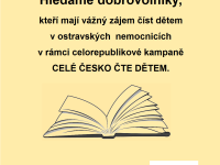 Leták Celé Česko čte dětem.